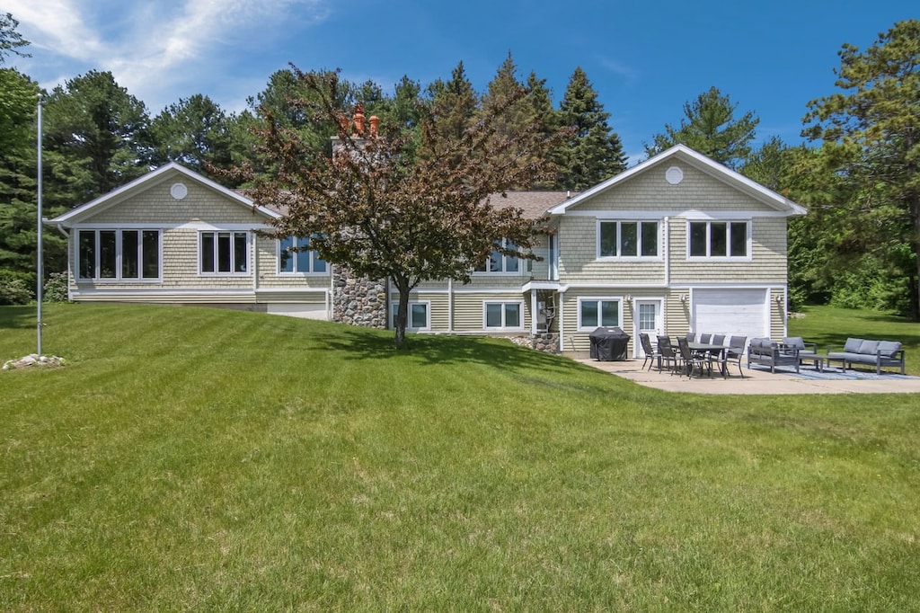 Expansive Lawn for games and frolicing