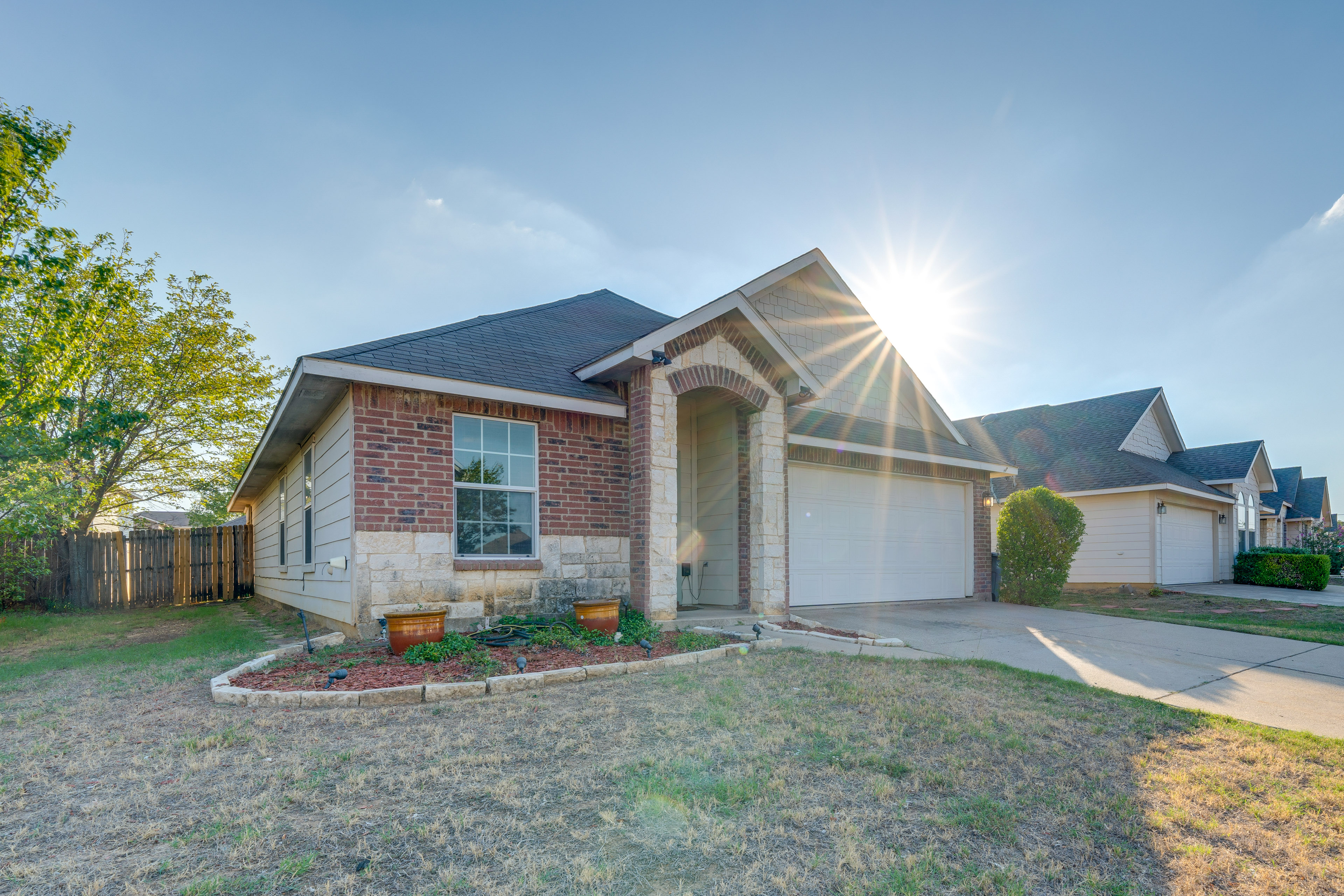 Private Yard & Patio: Fort Worth Family Home