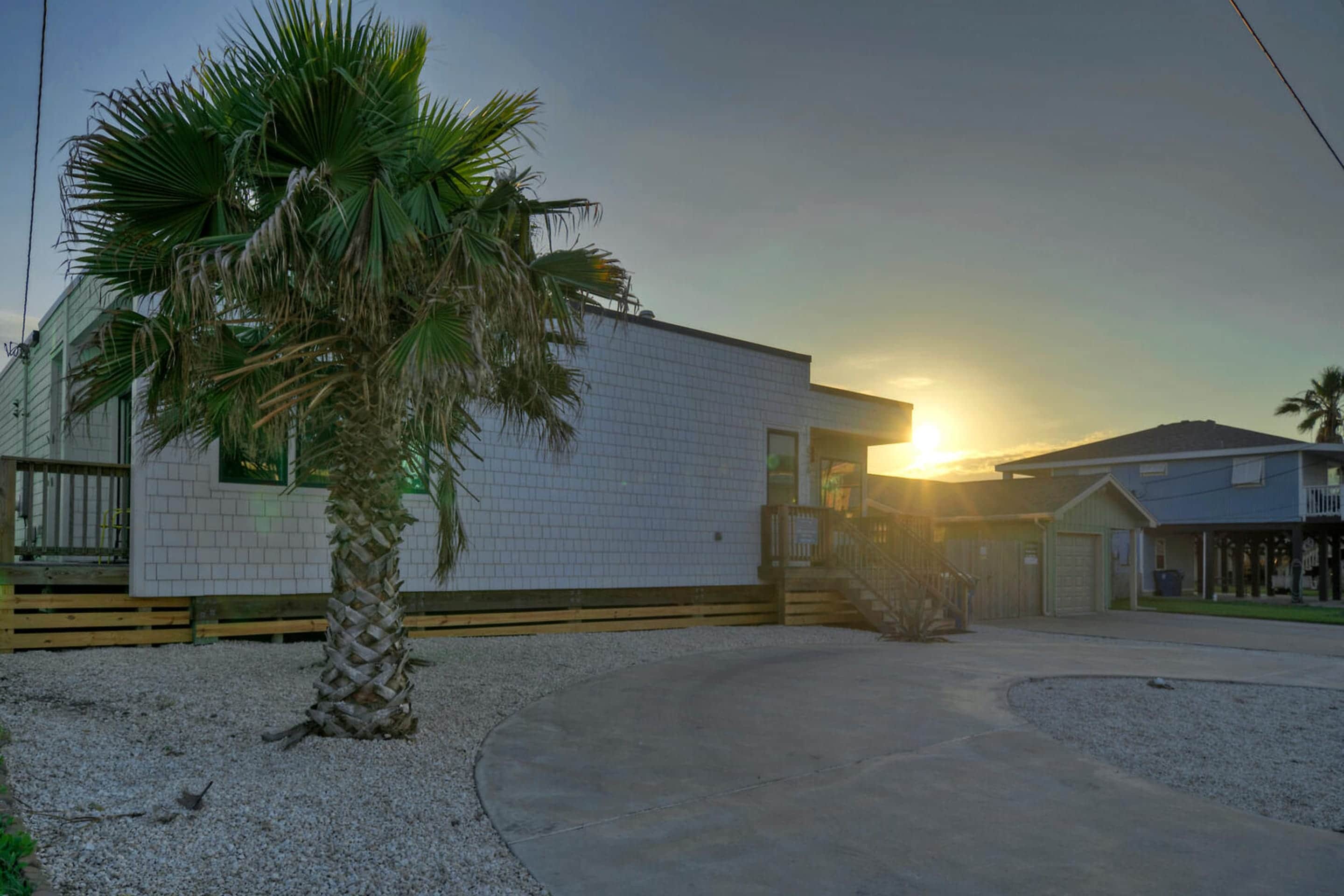 Enjoy island sunsets.