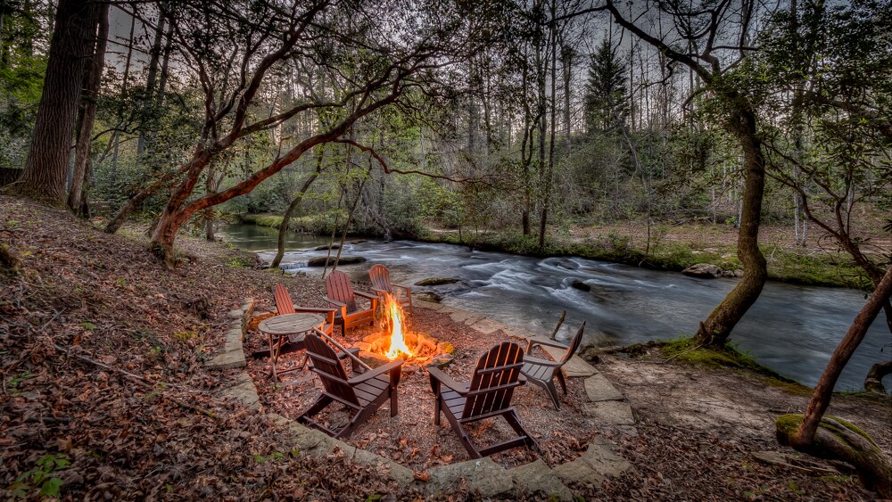 Property Image 1 - Escape to Water Dance - Riverfront Fire Pit | Hot Tub | Foosball