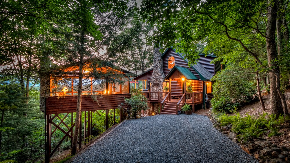 Property Image 2 - Alpenglow - Mountain Views | Hot Tub | Woodburning Fireplace in Screened Treehouse | Fire pit