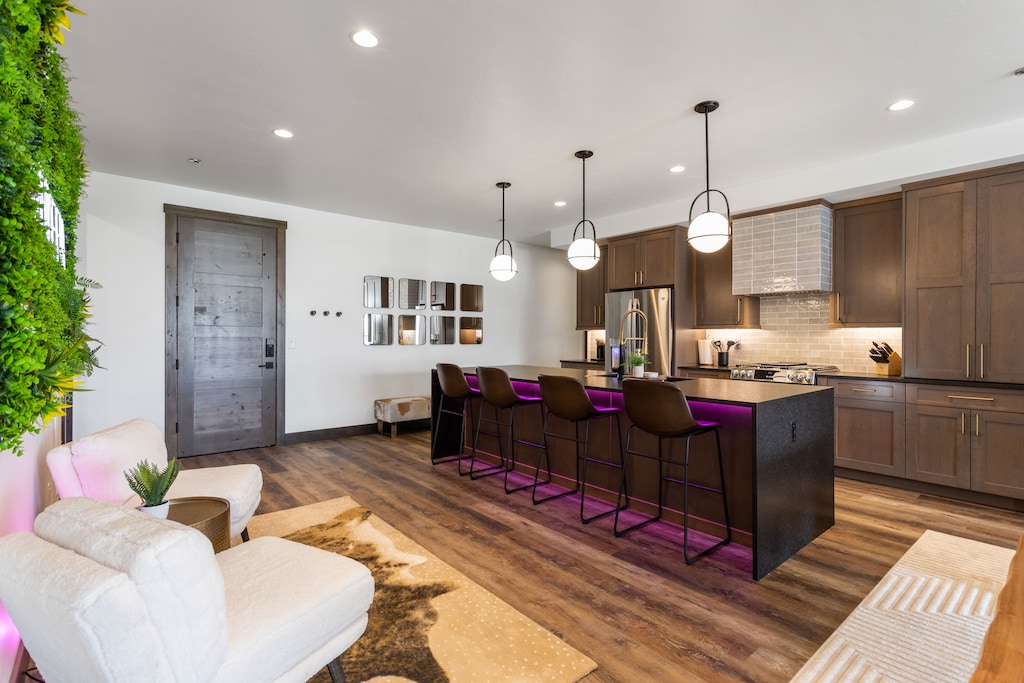 Bar seating for up to 4!
