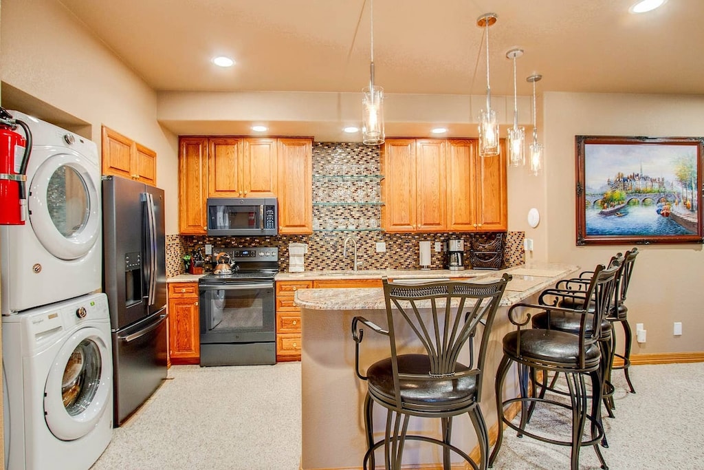 A full laundry for guest use