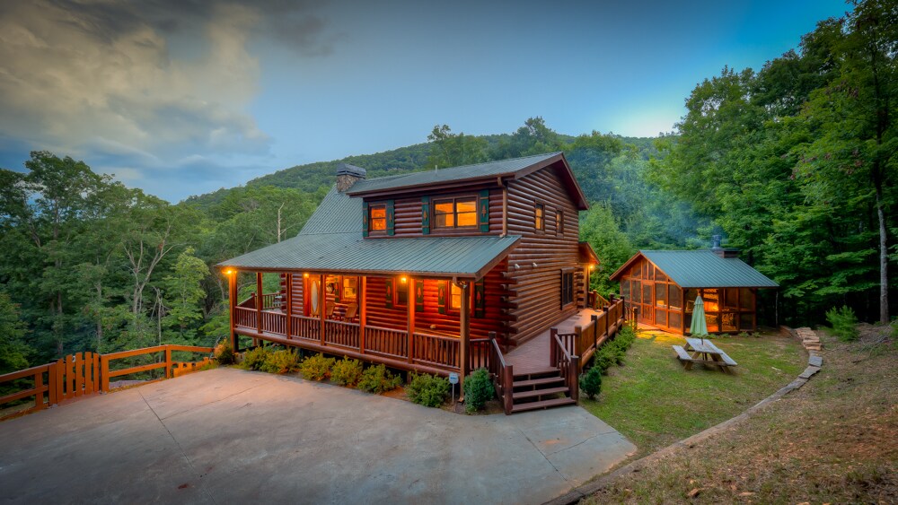 Property Image 2 - Bigfoot of Blue Ridge - Mountain View above Blue Ridge Lake | Hot Tub | Movie Room | Pool Table