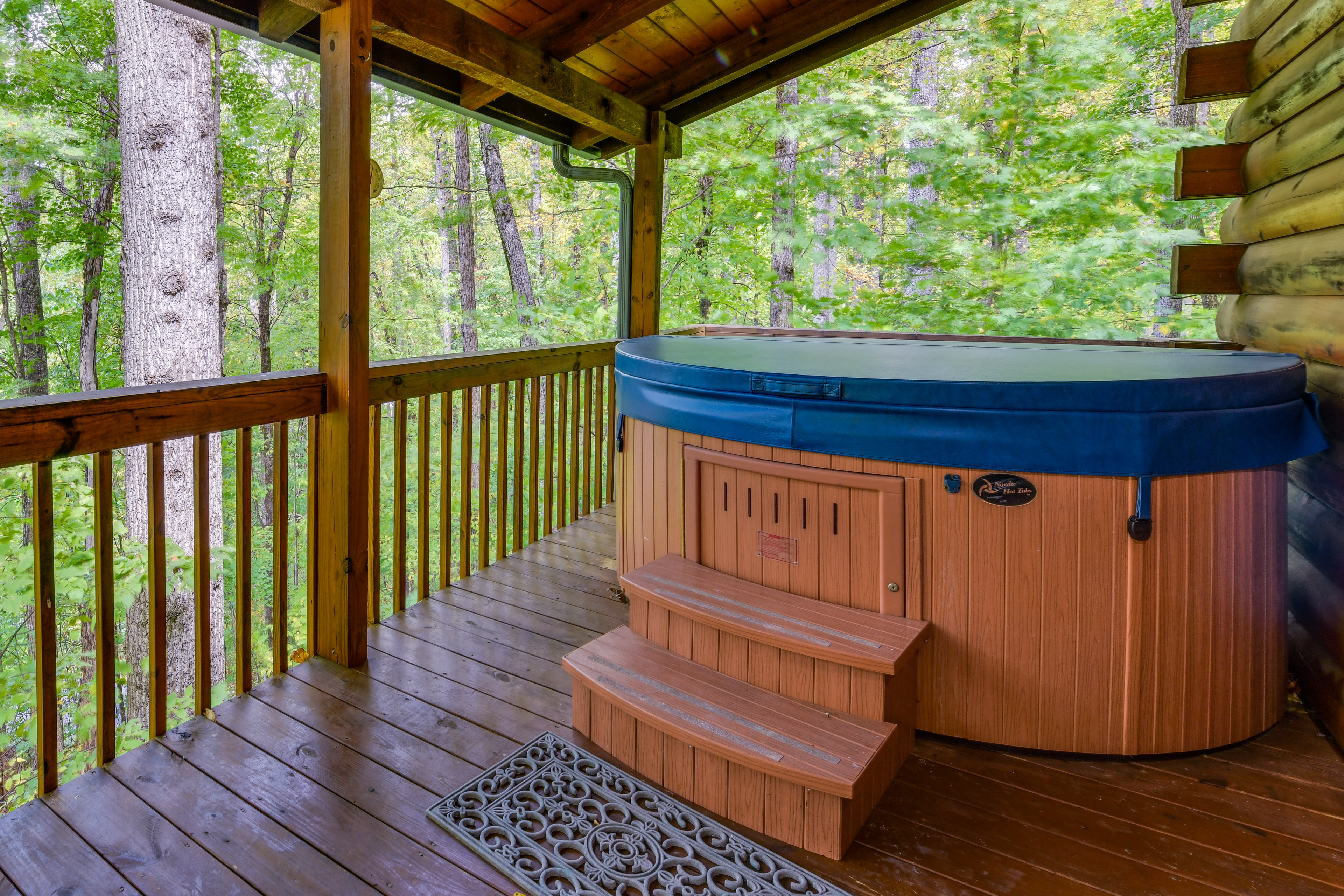 Property Image 1 - Cozy North Carolina Cabin w/ Hot Tub & Fire Pit!