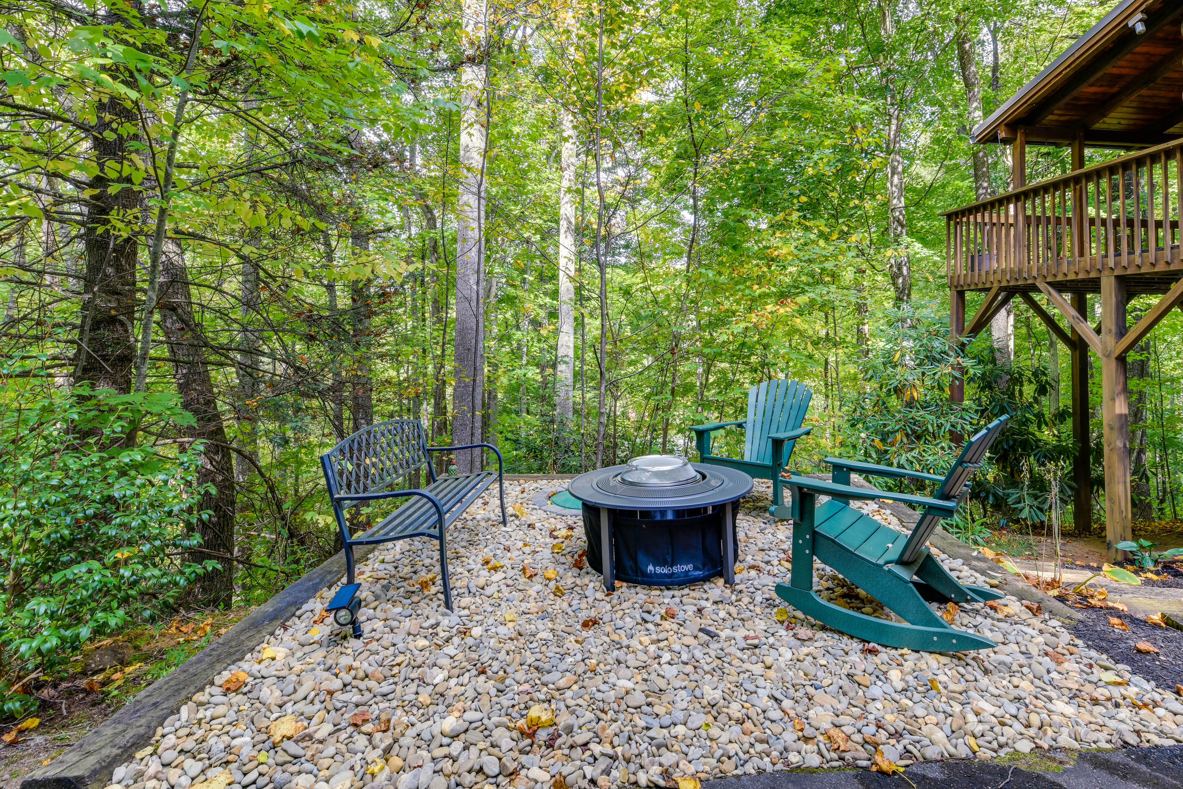 Property Image 2 - Cozy North Carolina Cabin w/ Hot Tub & Fire Pit!