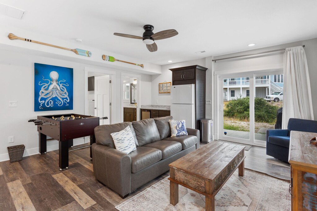 Head to the Entertainment Room with a Foosball Table and Wet Bar for some fun!