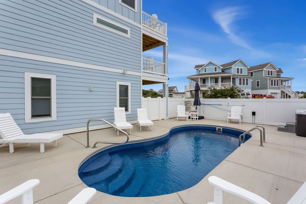 Take a dip in the Private Pool on a warm day!