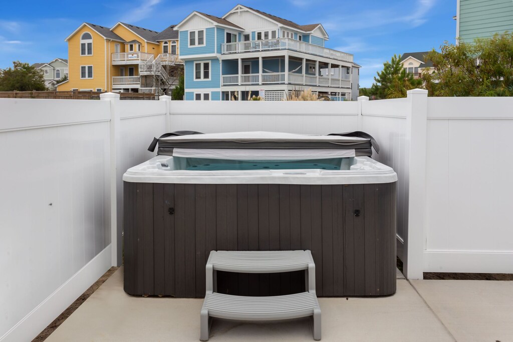 Relax in the bubbly Hot Tub at the end of the day.