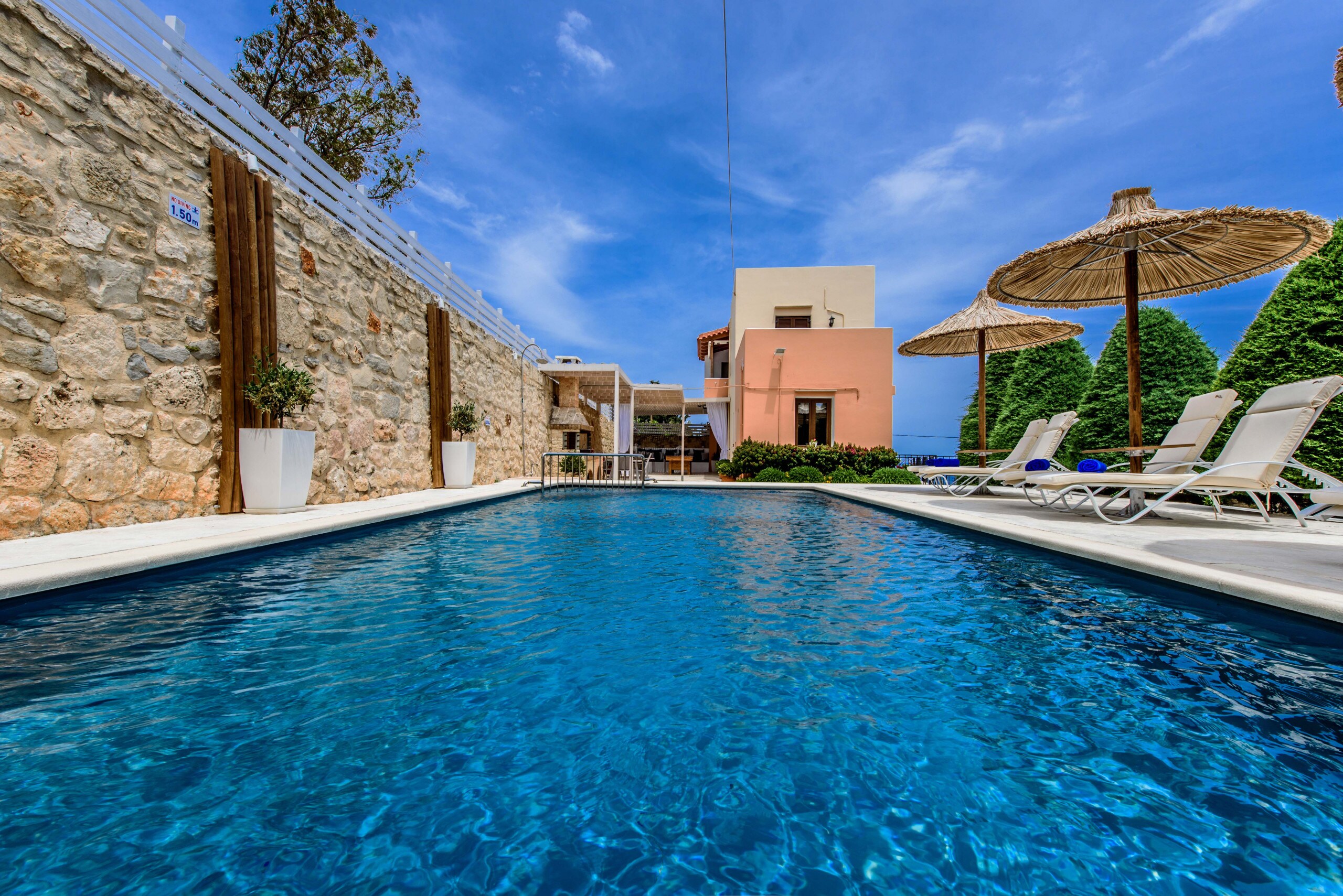 The terrace is complemented by a great private swimming pool