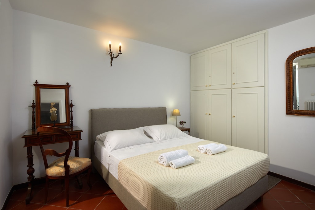 The double bedroom is bright and airy.