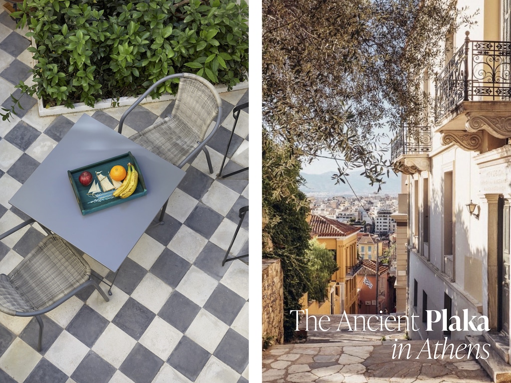 The Entrance and our terrace.