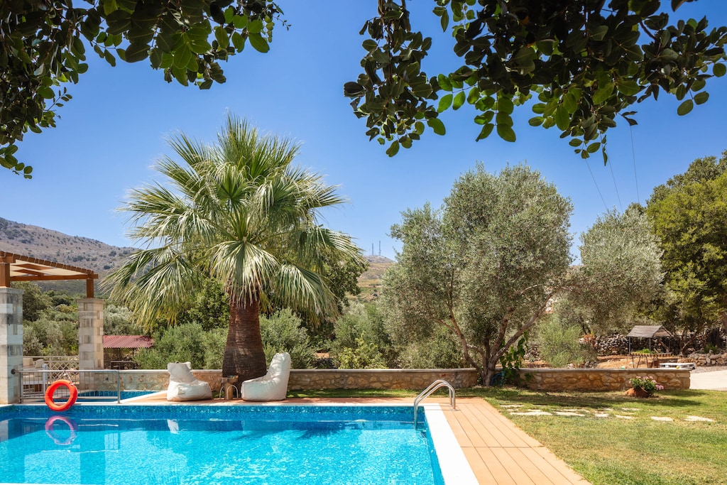 The garden area has been gifted with trees & plants.