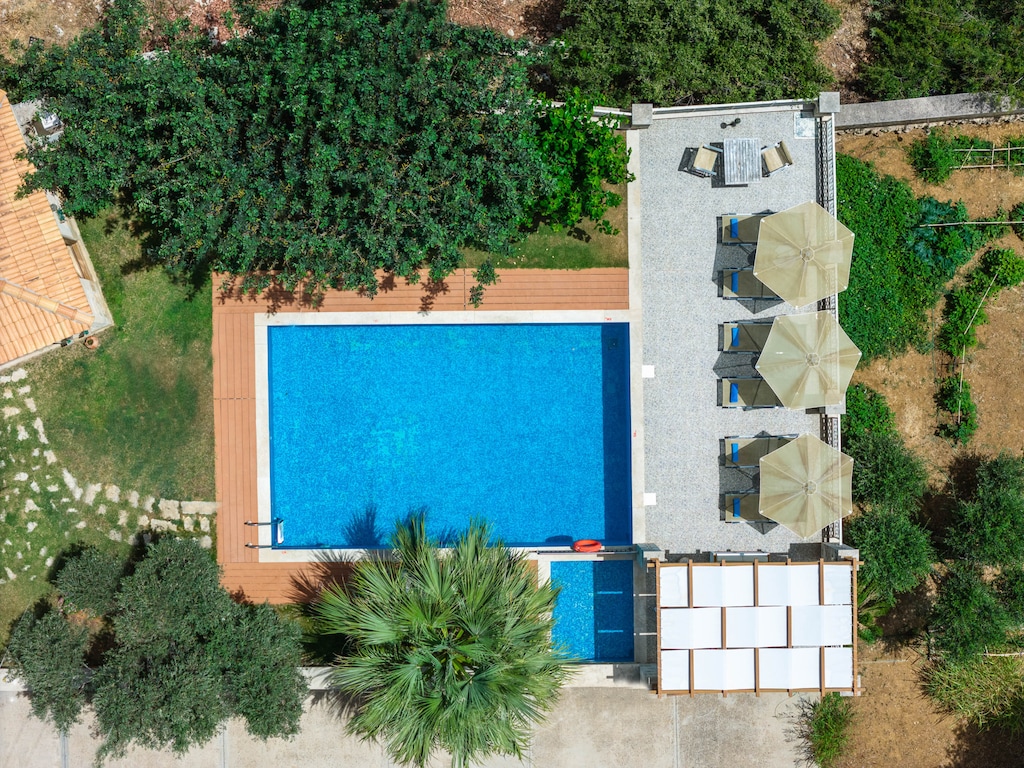 Another aspect of the impeccable pool terrace.