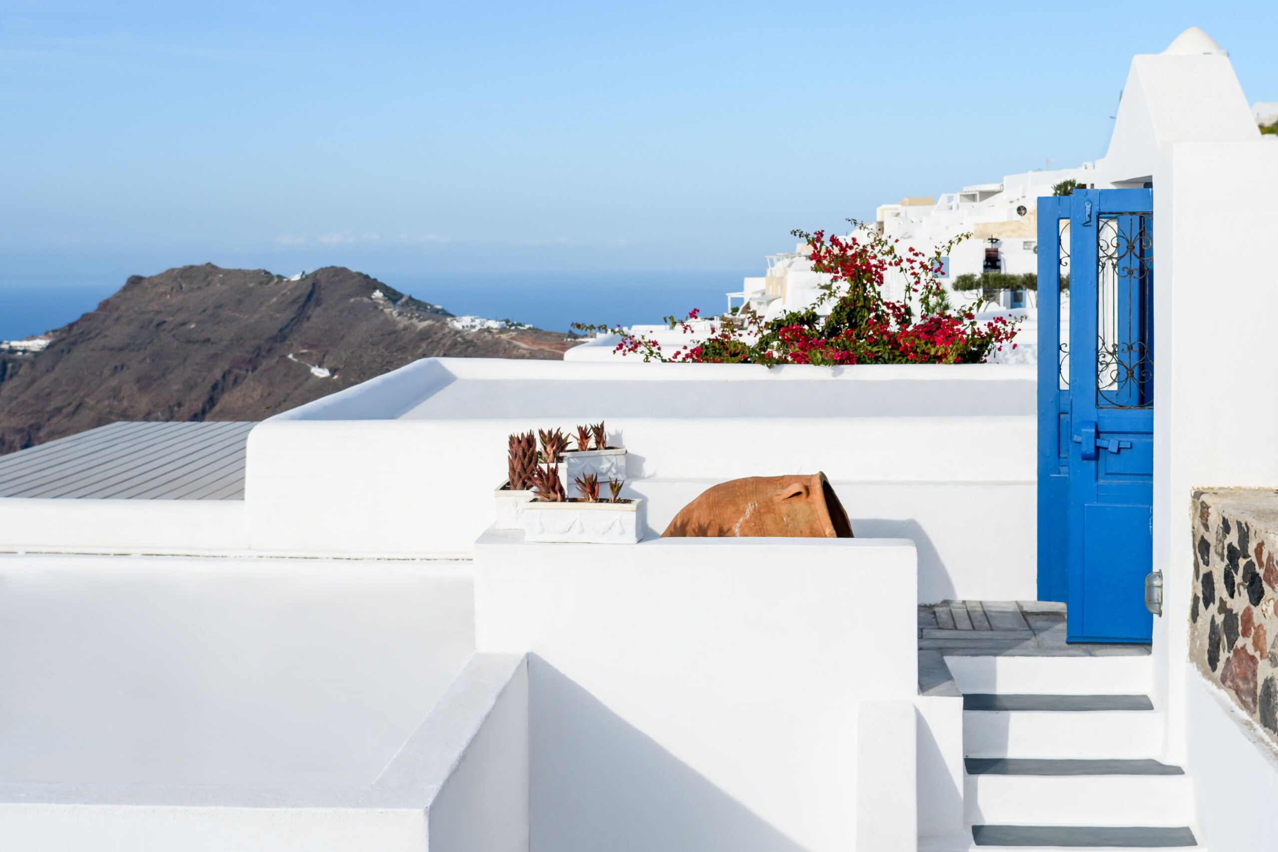 Cycladic Entrance to your Exclusive Hotel, featuring 9 Bedrooms