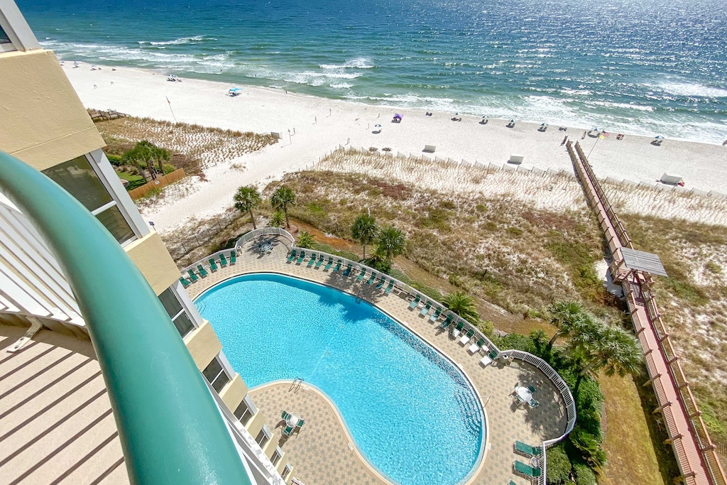 Private Beachfront Balcony View