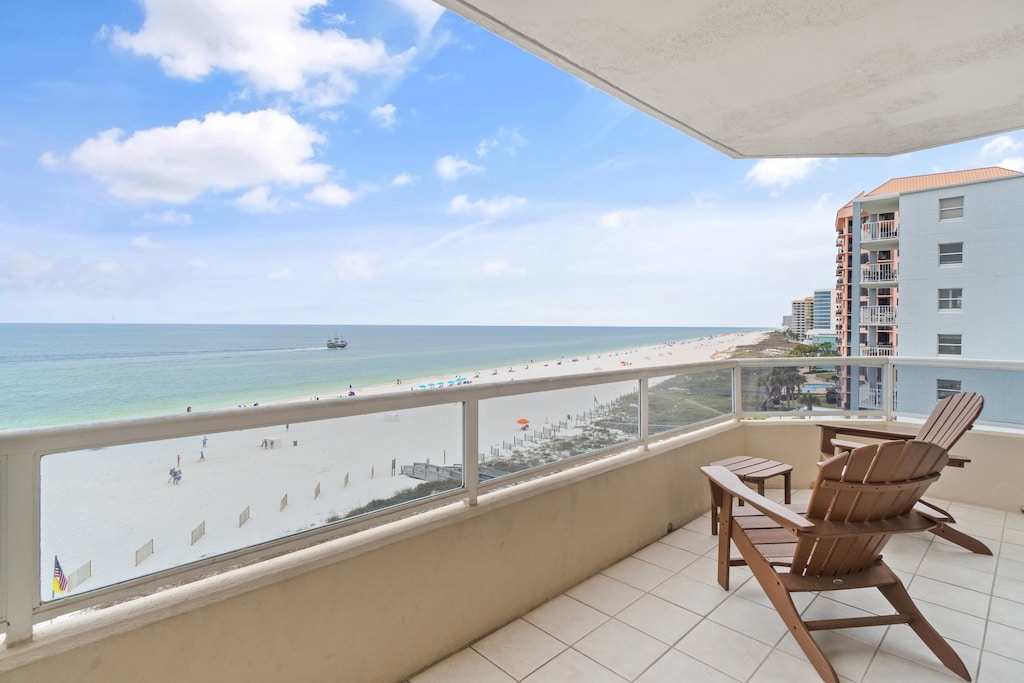 Beachfront Balcony View