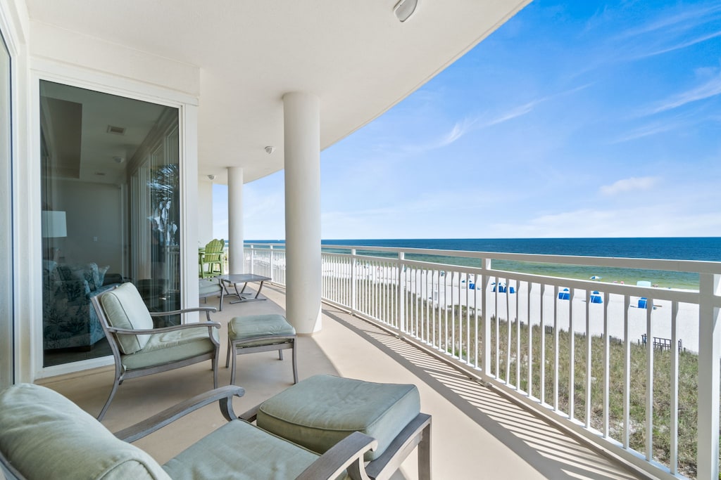 Spacious Gulf Front Balcony
