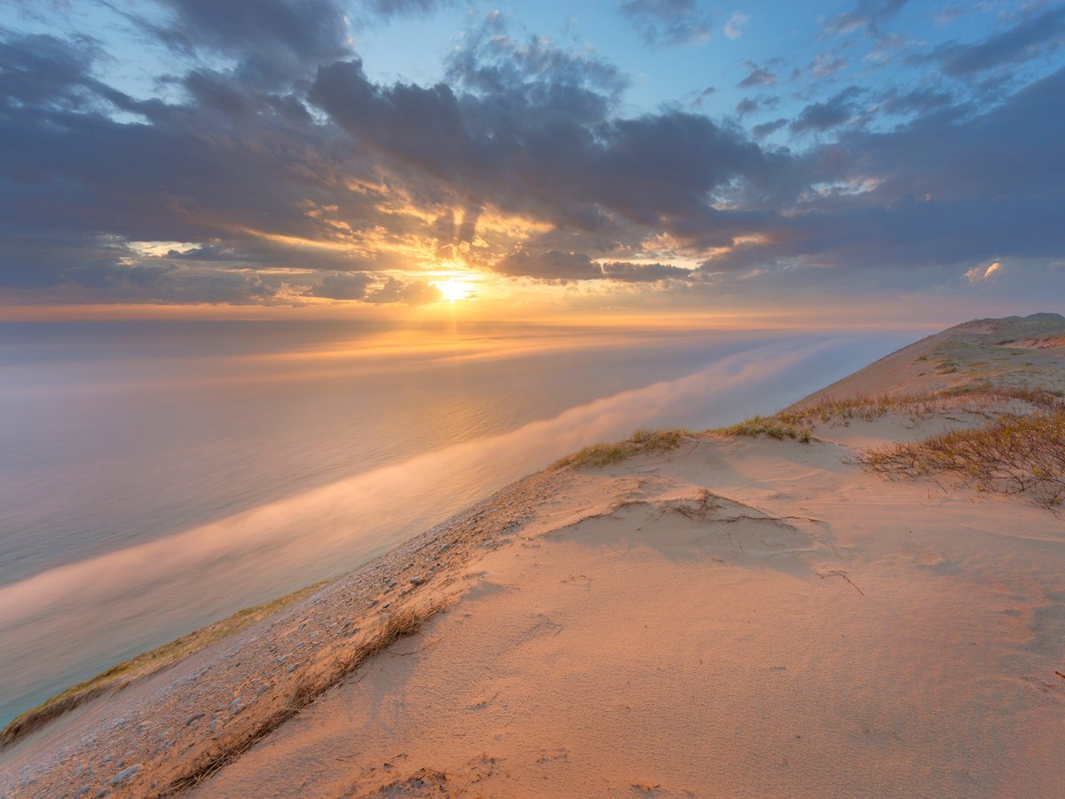Near the world renowned Sleeping Bear sand dunes. Truly breath-taking. Must see.