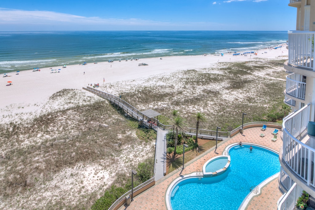 Beach and Pool View