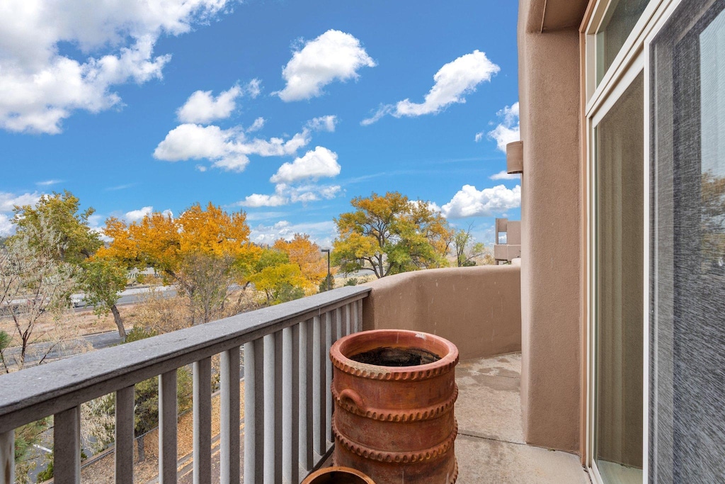 Deck with Santa Fe Views