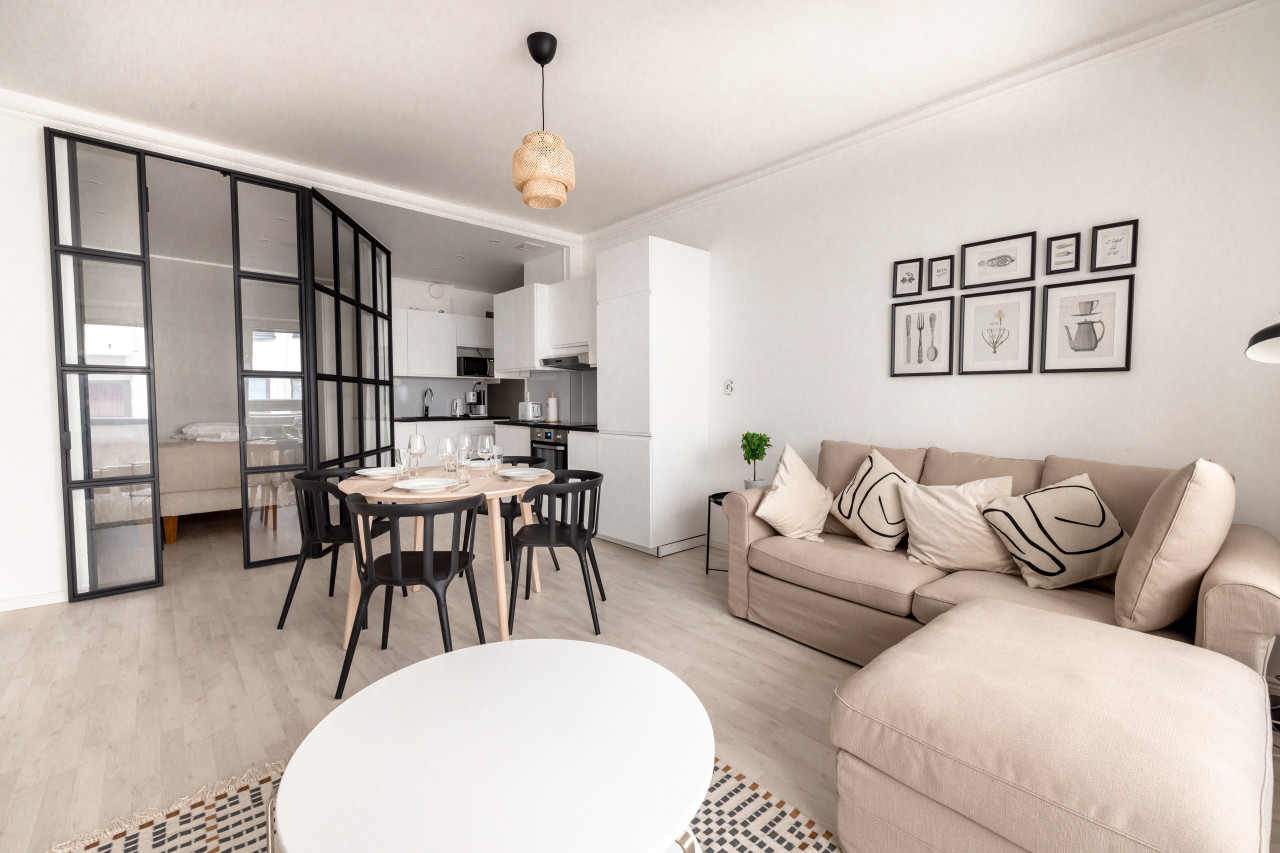 Property Image 1 - Bright & Modern. 1BR Apartment with Sauna & Balcony
