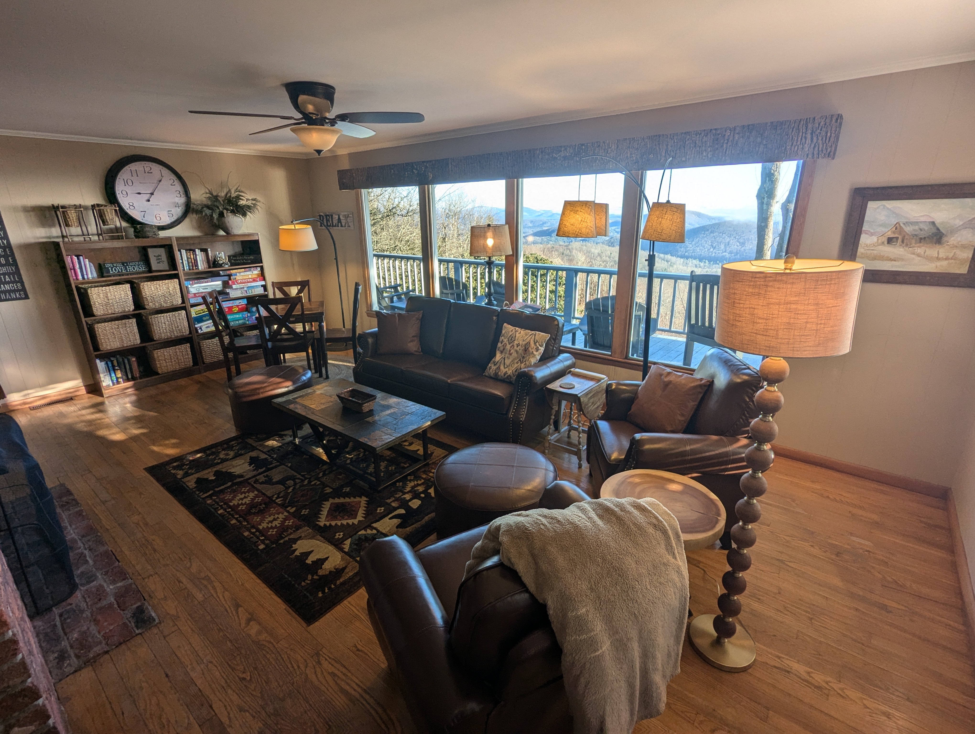 Multi-Mile Views Across a Wall of Windows in Main Living Area