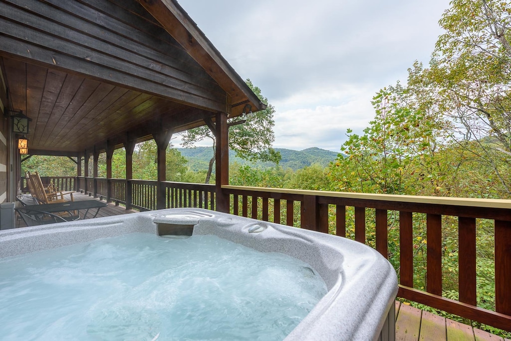 Hot Tub Located on Deck