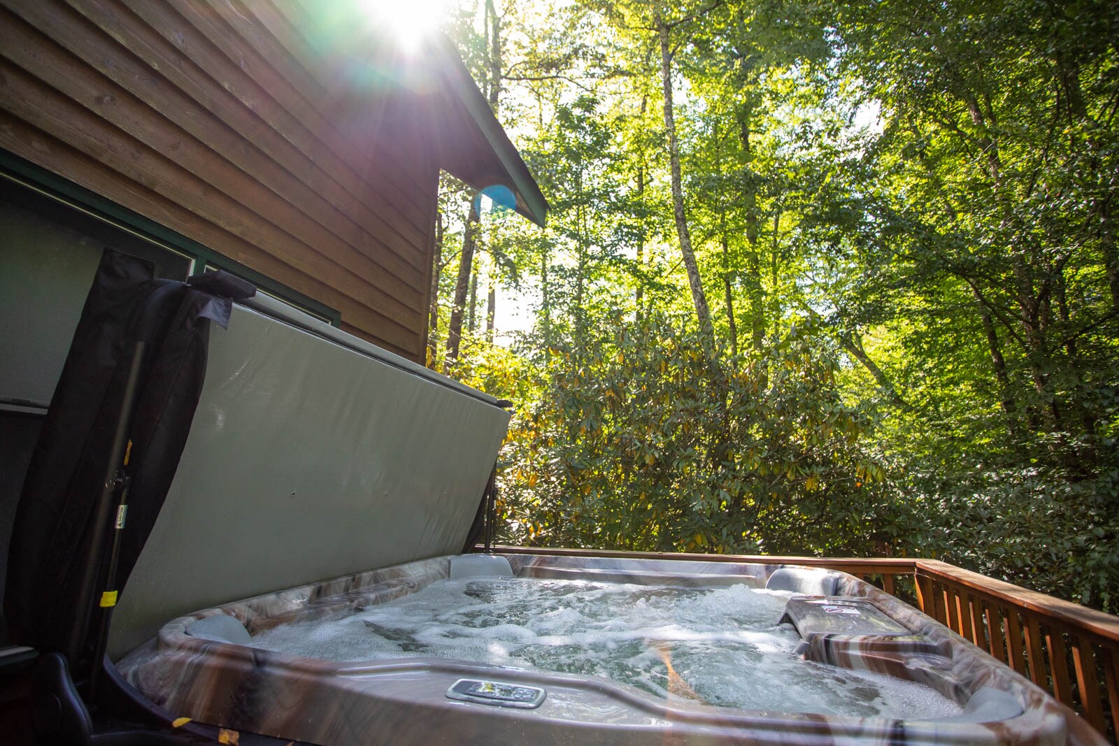 Hot Tub on the Back Deck