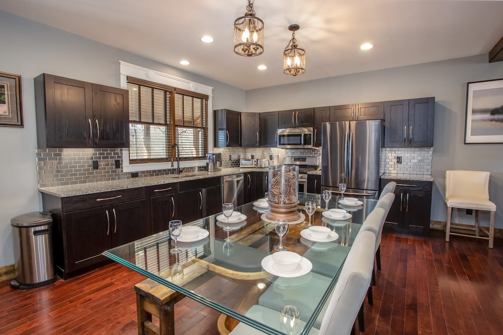 Large Dining Table with Seating for 8