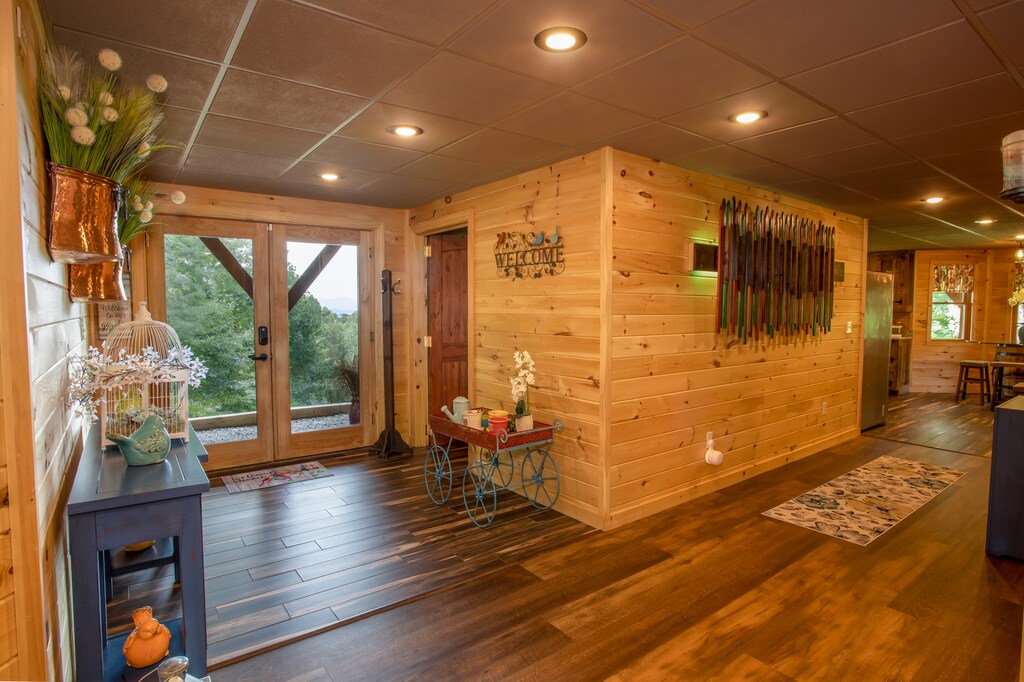 Lower Level Entrance to the Cabin