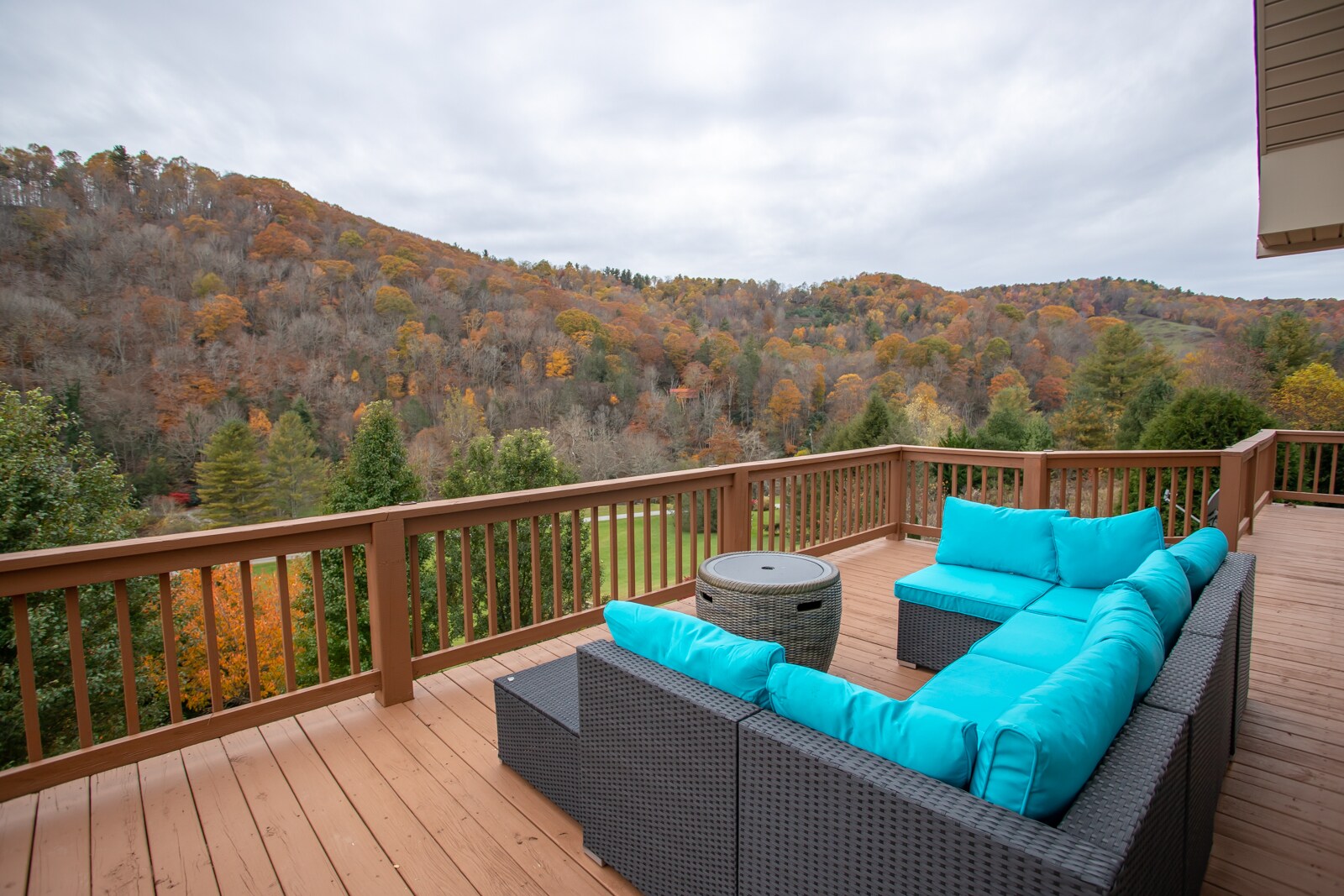 Open Deck Lounge Area on Back Porch