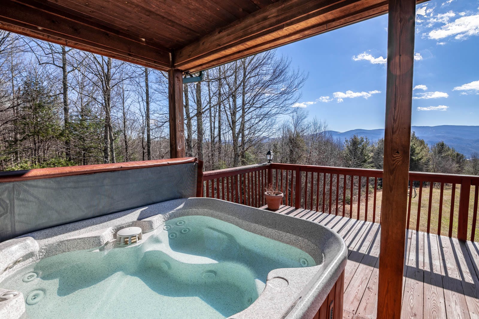 Hot Tub on the Covered Deck