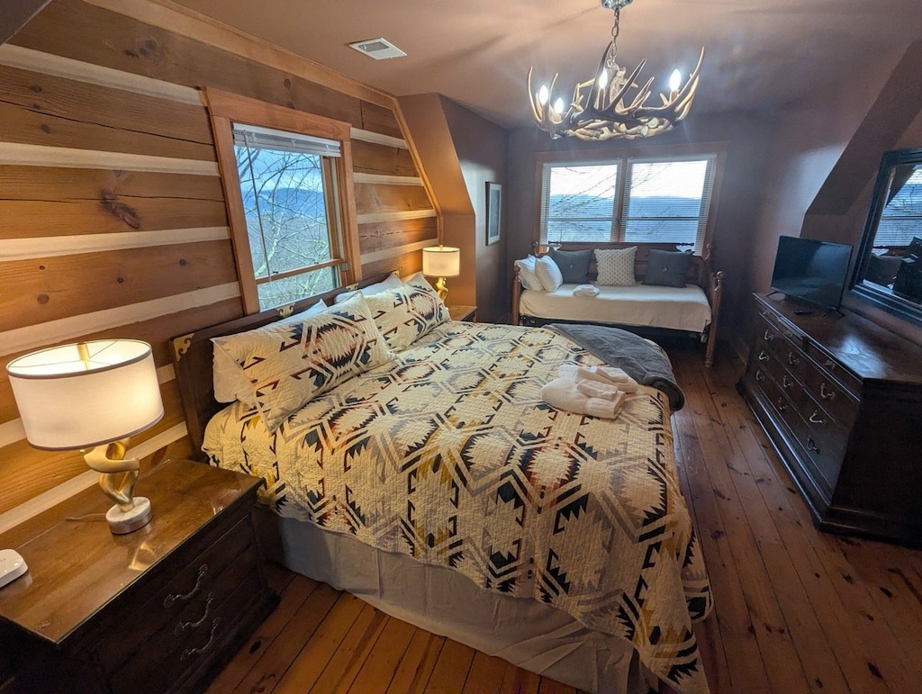 Bed and Twin Daybed in the Loft Sleeping Area