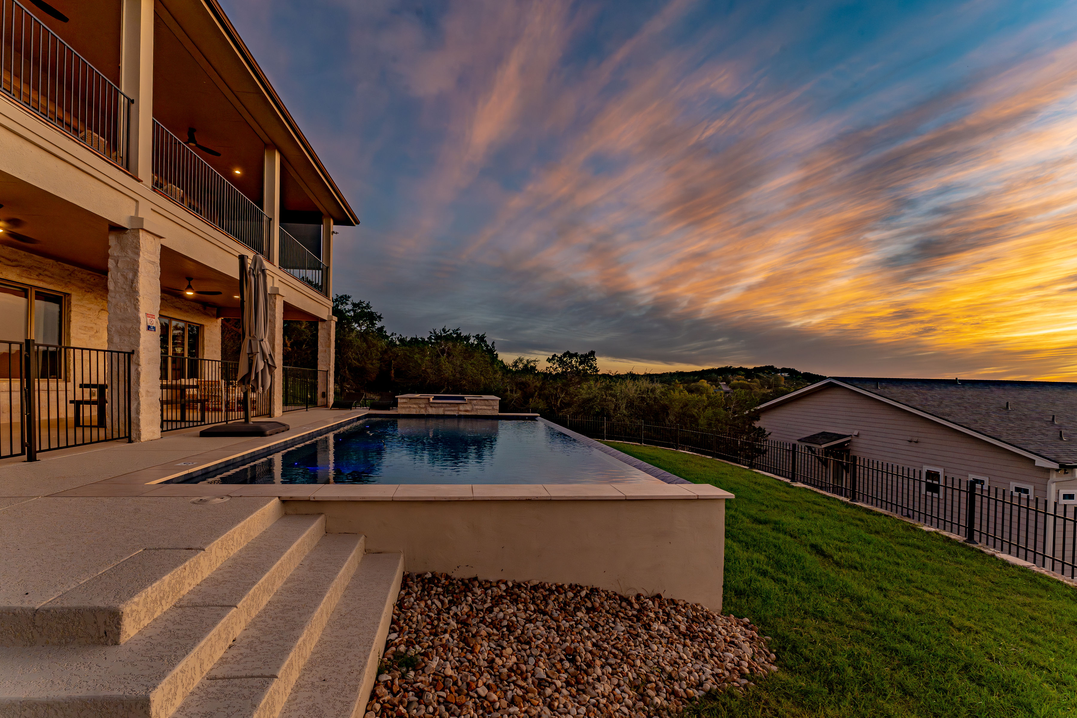 Beautiful Day Sunset Photos- Walker Luxury Vacation Rentals