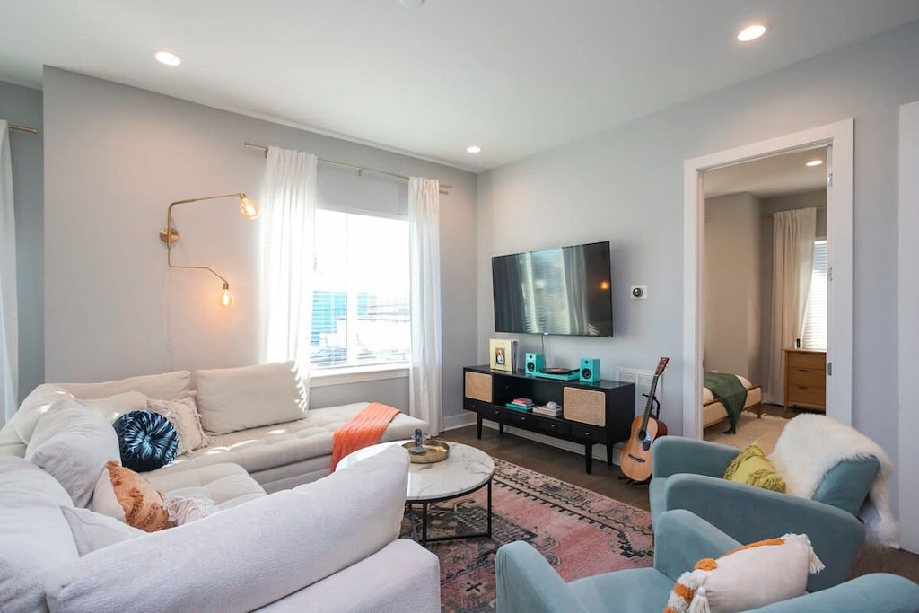 Living Room with Smart TV