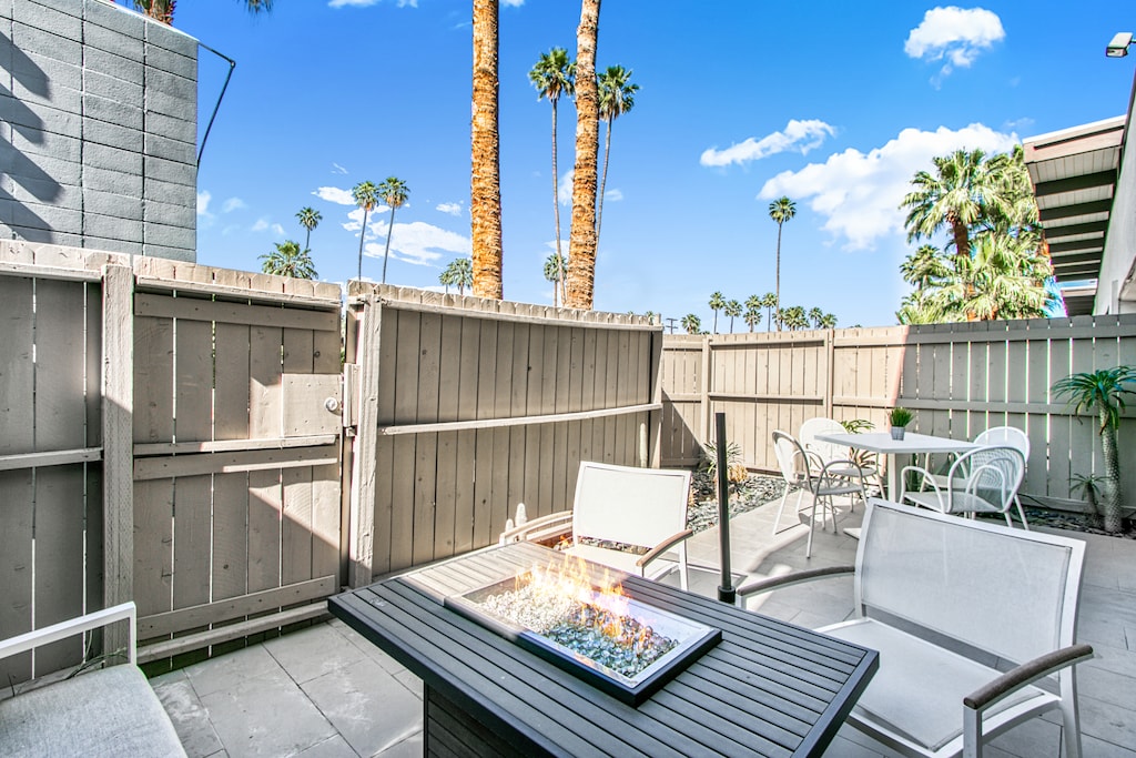 Patio with firepit