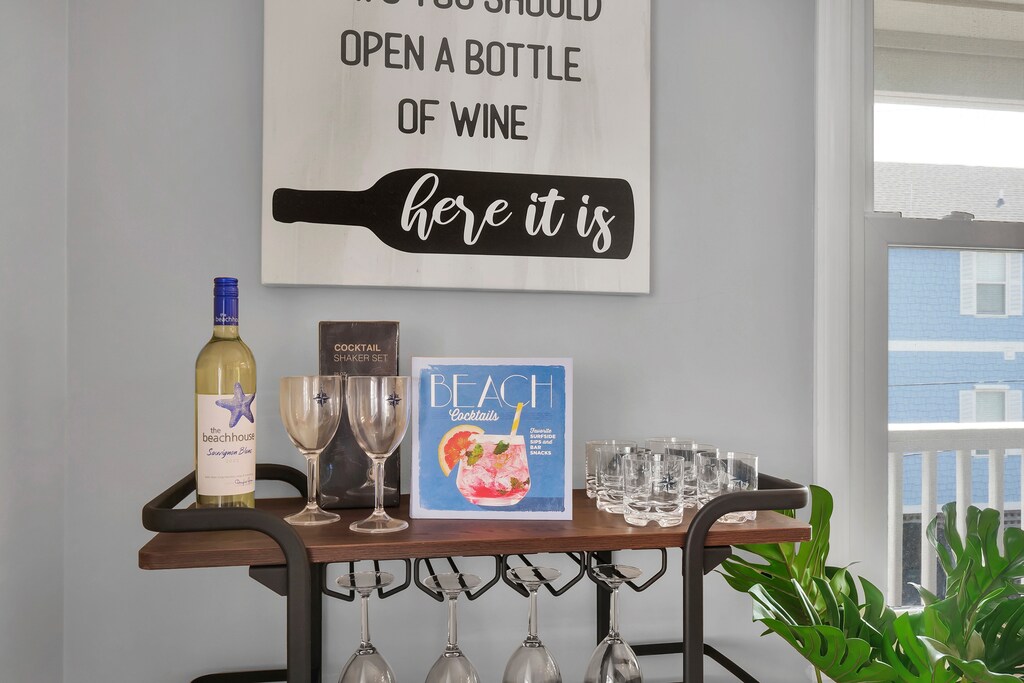 Charming wine carts in Units A & B