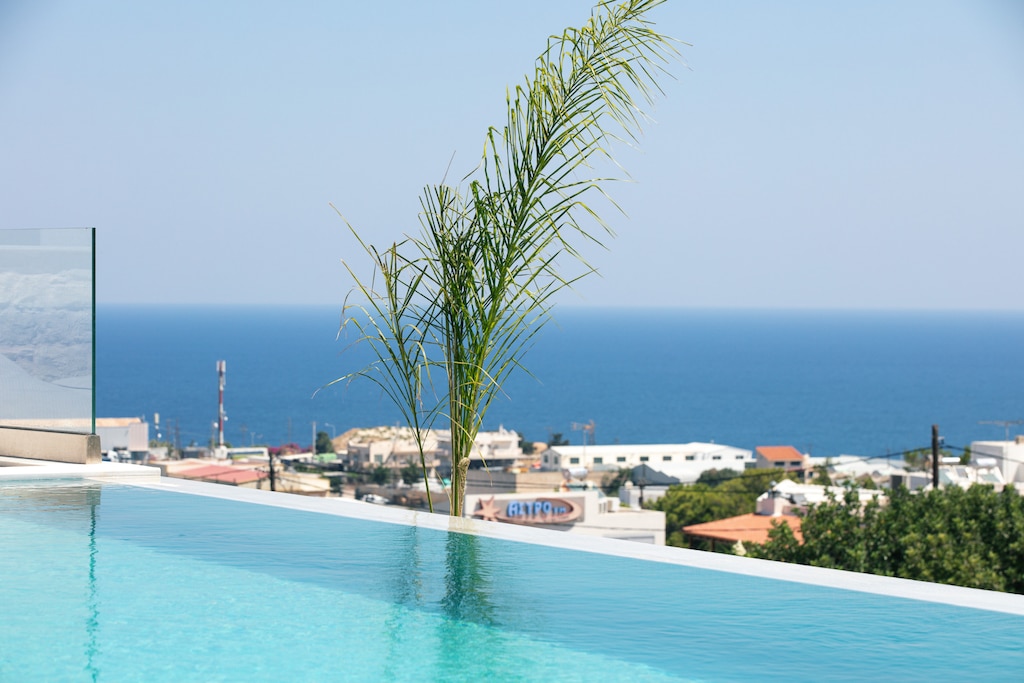 Breath-taking sea views from the decking at Villa Sorin
