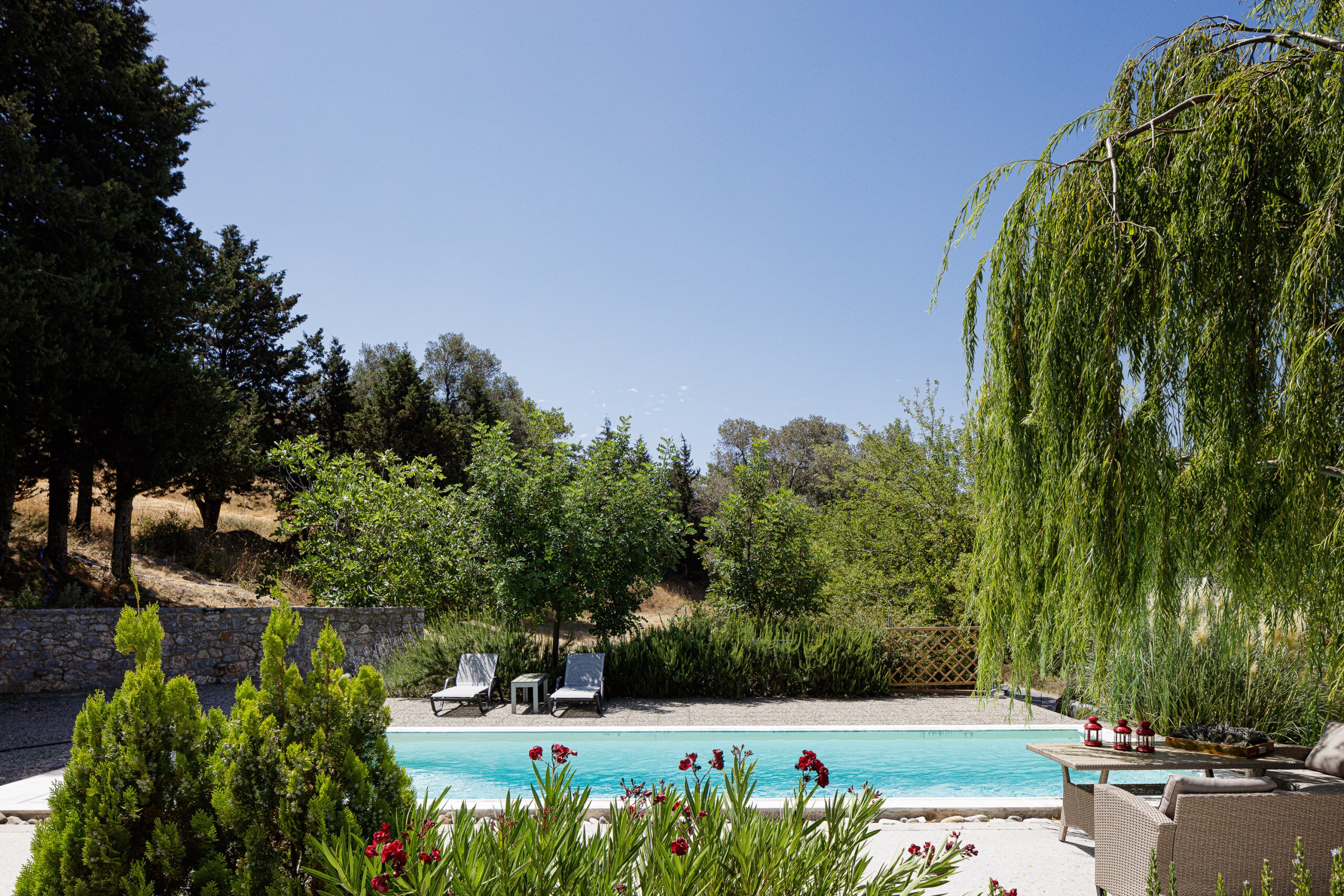 Villa with a sensory driven design private pool.