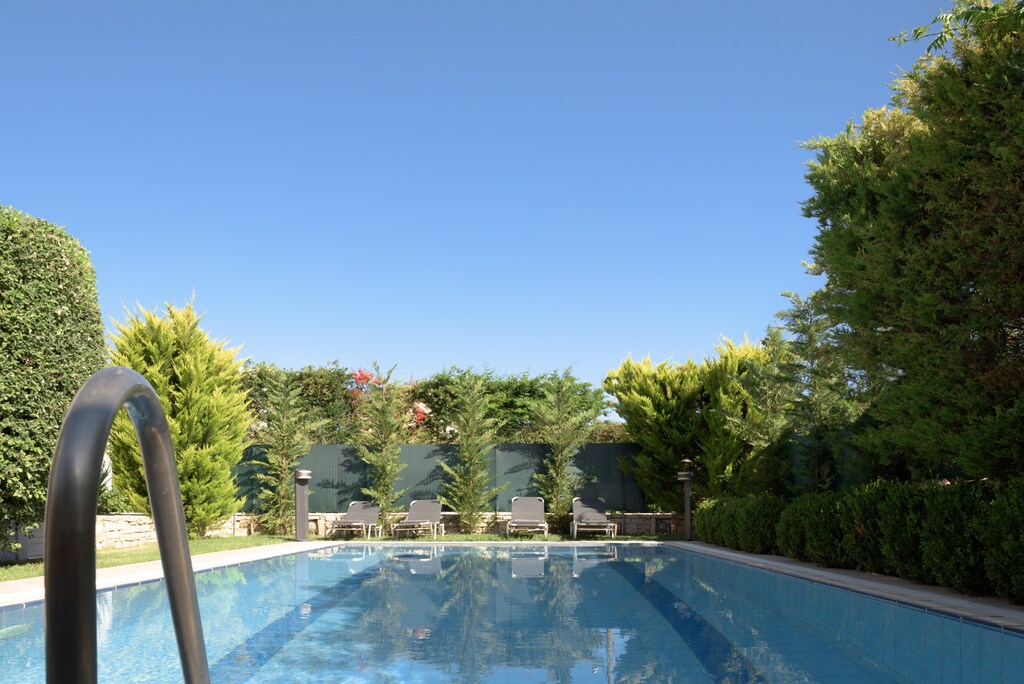 Stimulating pool surroundings. 