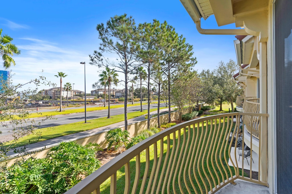 View from the living room balcony