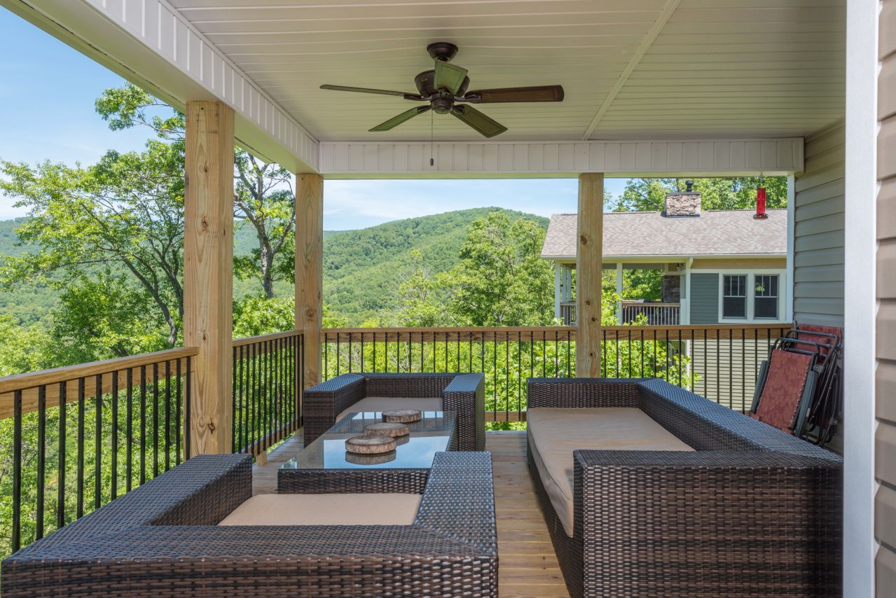 Breathtaking mountain views from the main level back deck.