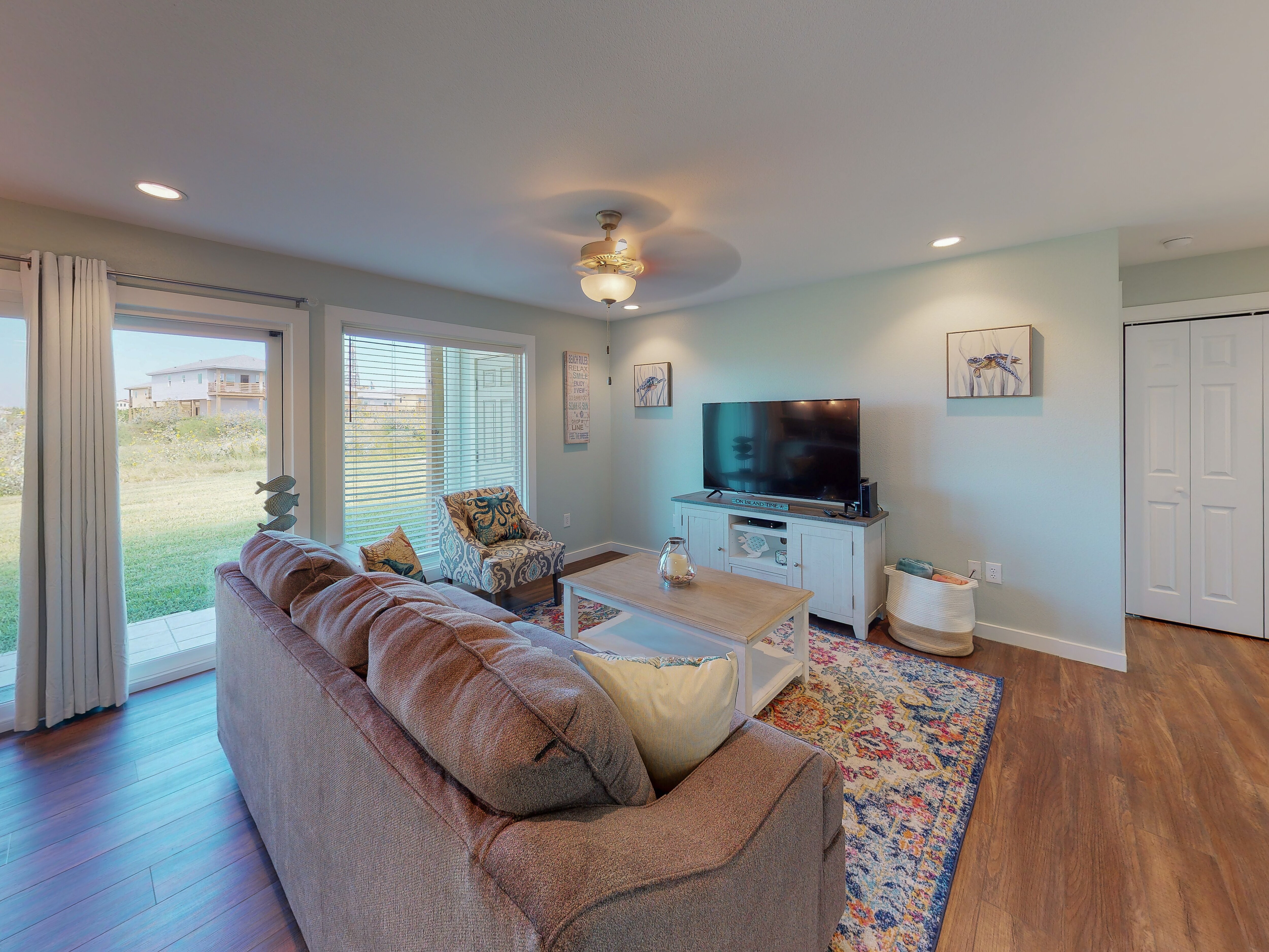 Living Area with Queen Sleeper Sofa