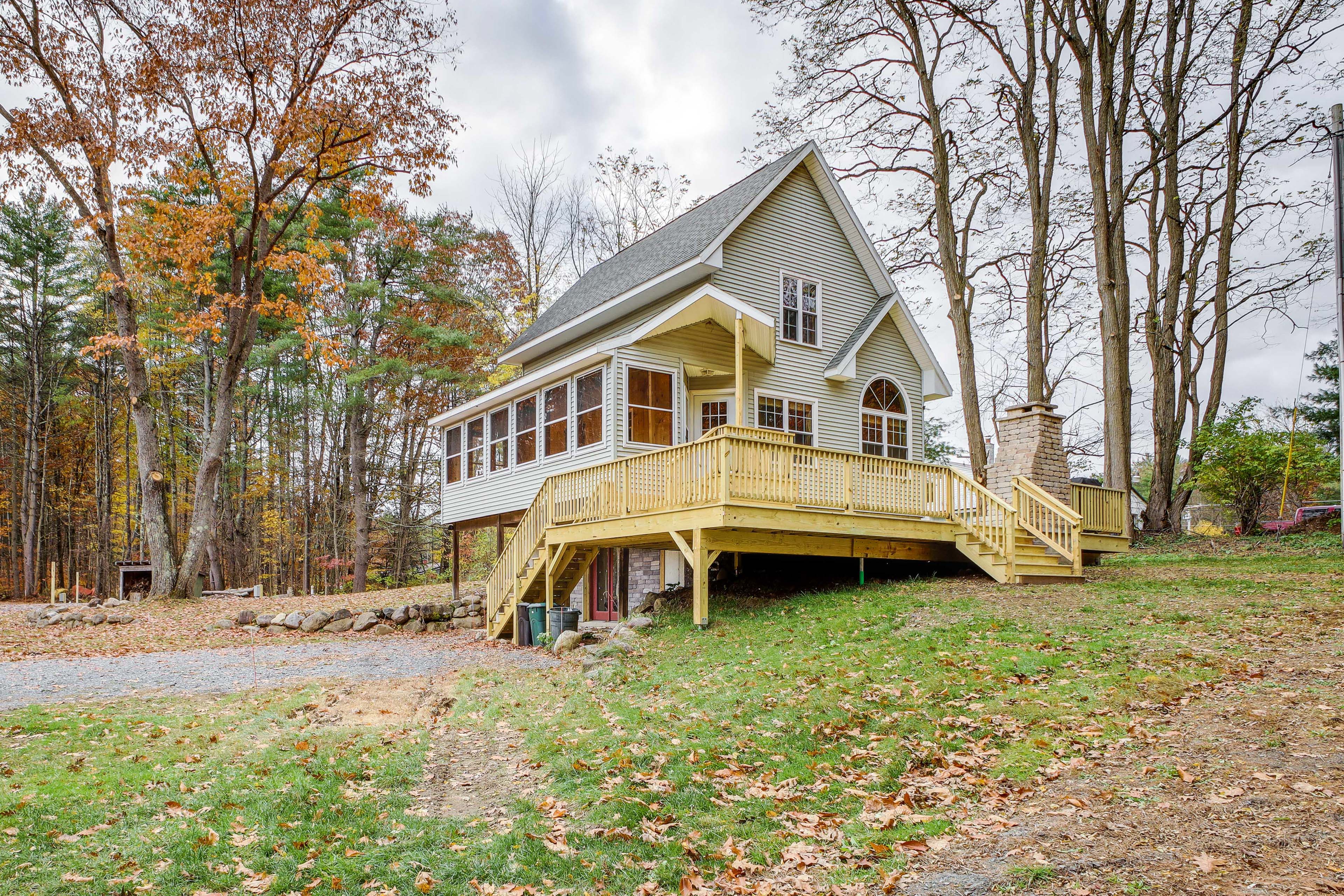 Property Image 1 - Rustic Retreat: Walk to Great Sacandaga Lake!