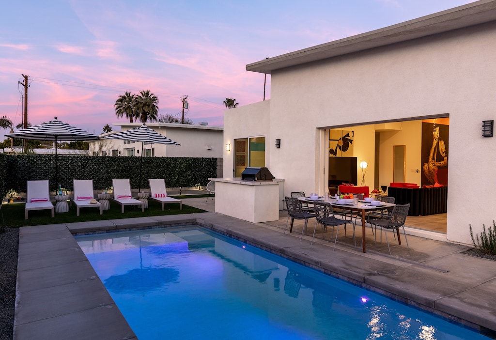 Go for a sunset swim