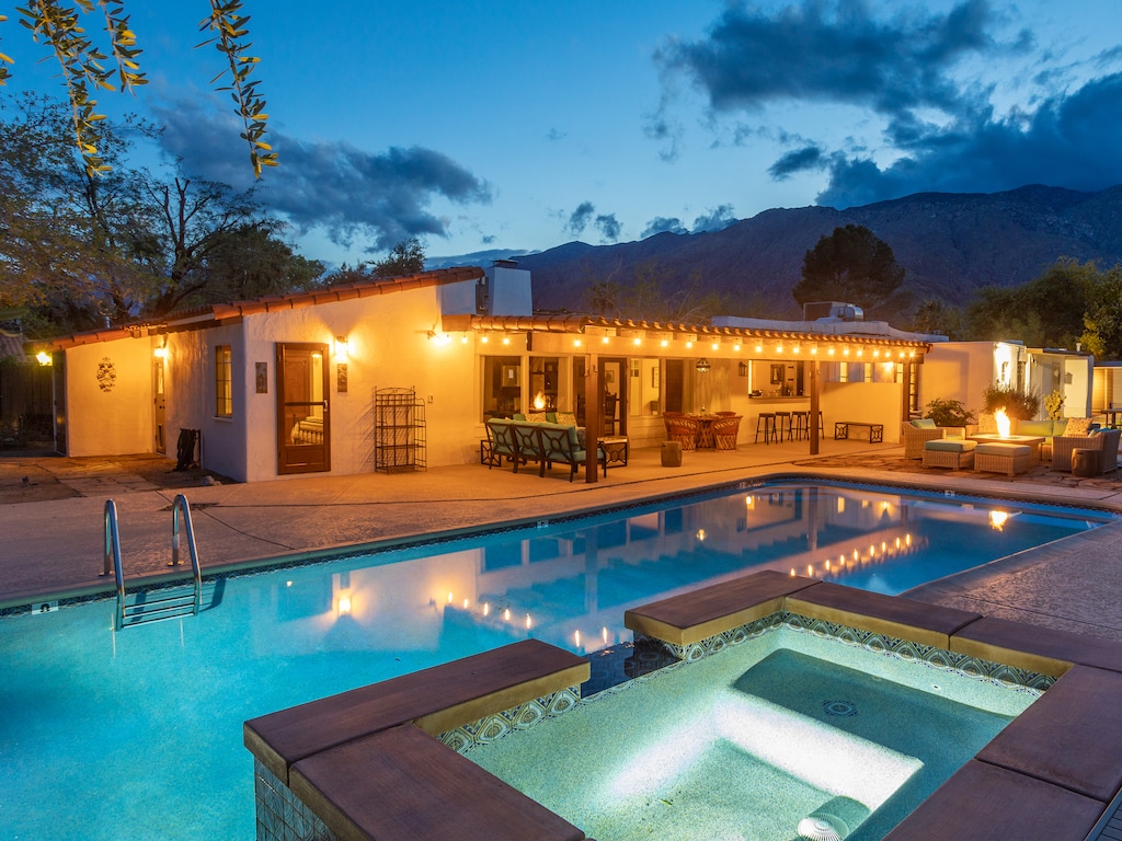 Breathtaking mountain views from the integrated spa