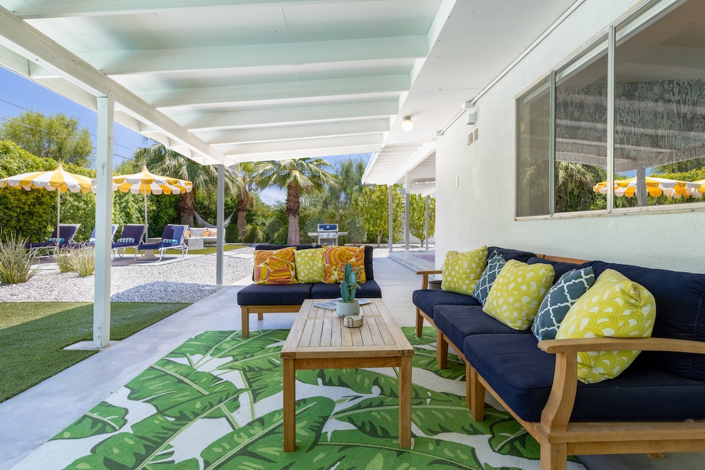 Relax with a book on the patio