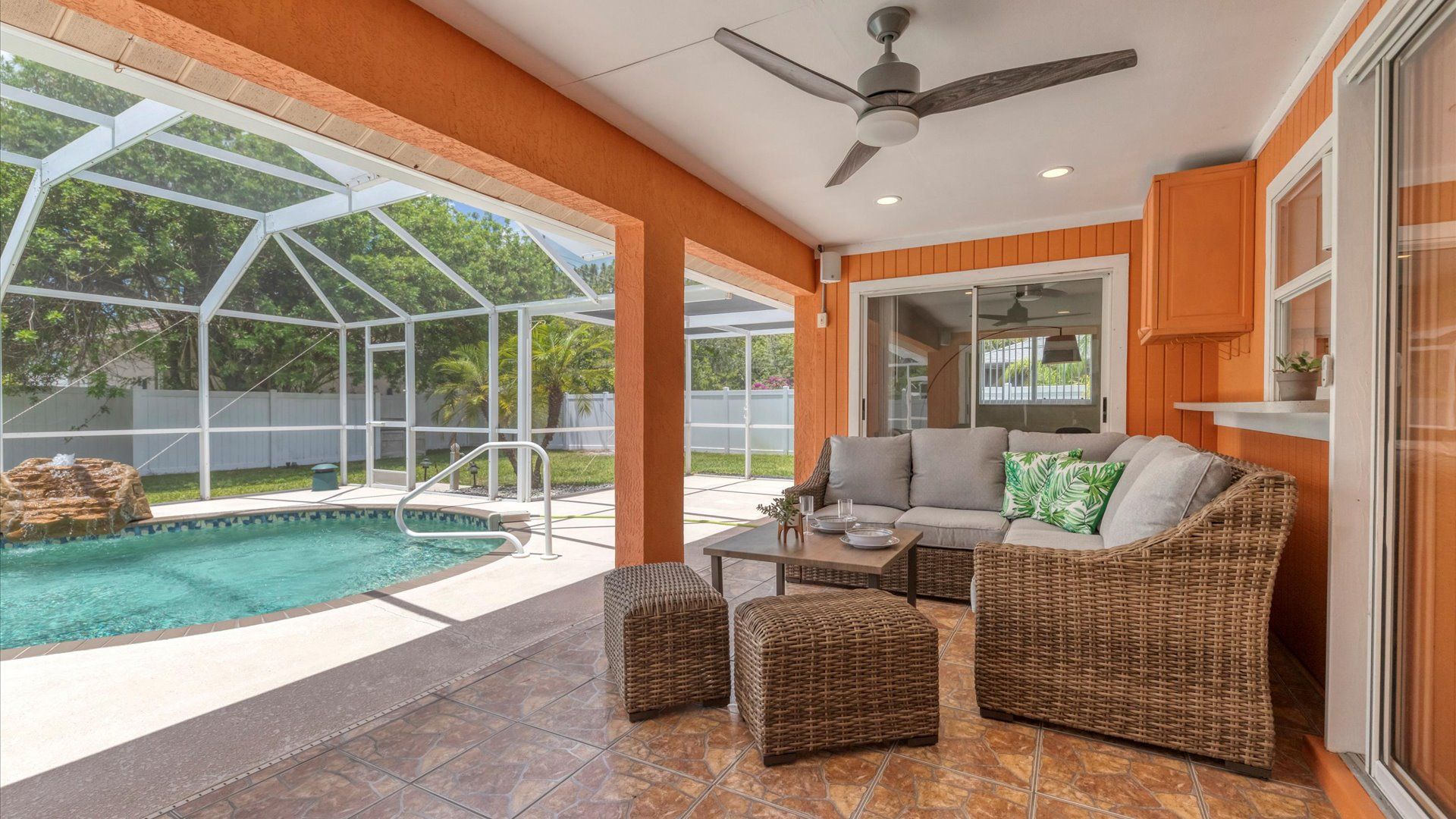 Quiet and peaceful outdoor space for full enjoyment of Florida living