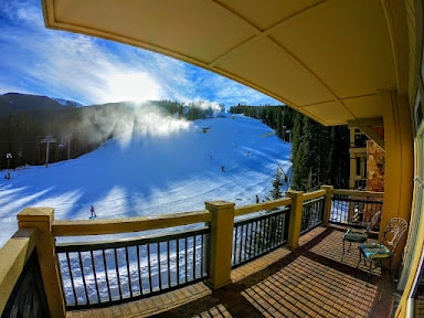 Private balcony with slopeside views! #winter